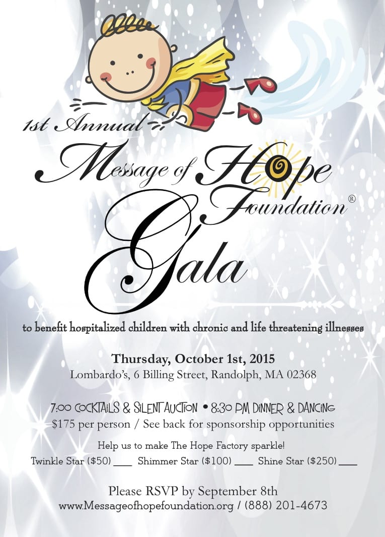 Message of Hope Foundation "Evening of Hope" Gala event