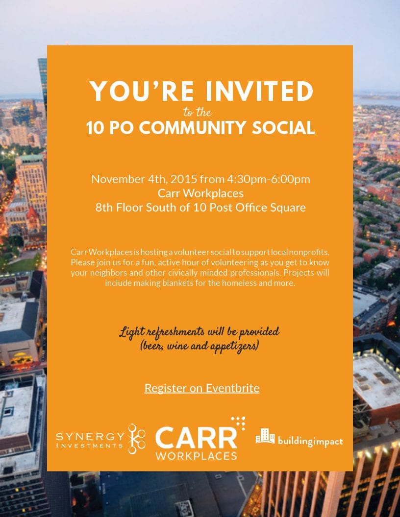 Community Social & Networking in Downtown Boston (Beer, wine & apps served)