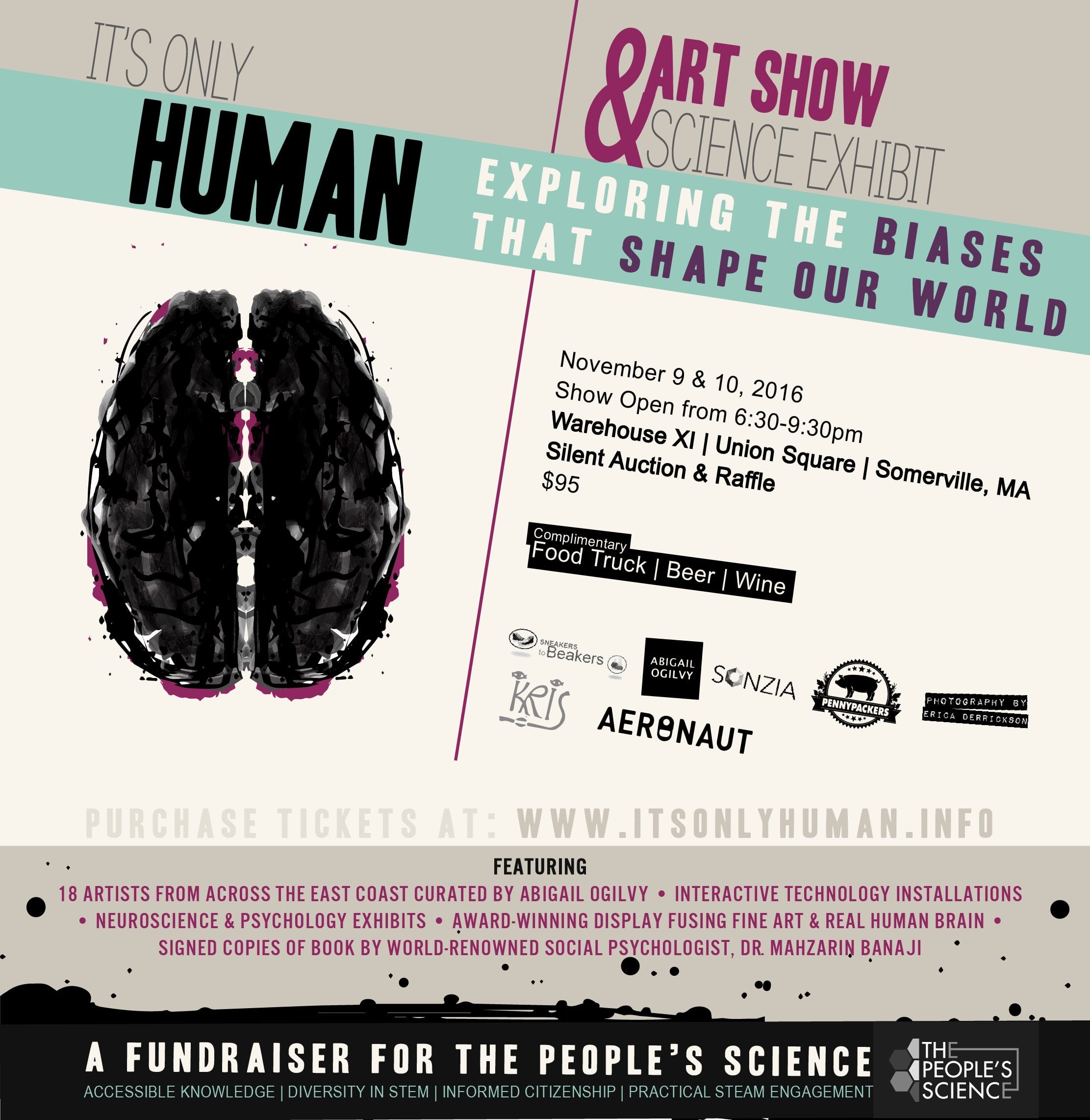 Benefit Art & Science Show: "It's Only Human: Exploring the Biases That Shape Our World"