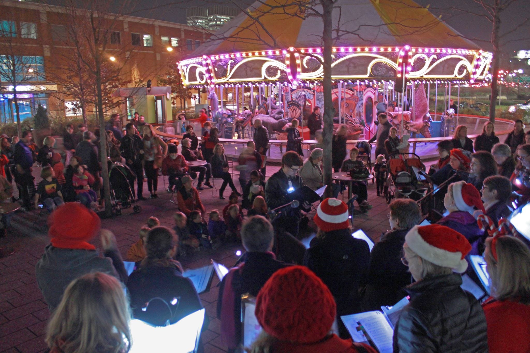 Caroling at the Carousel