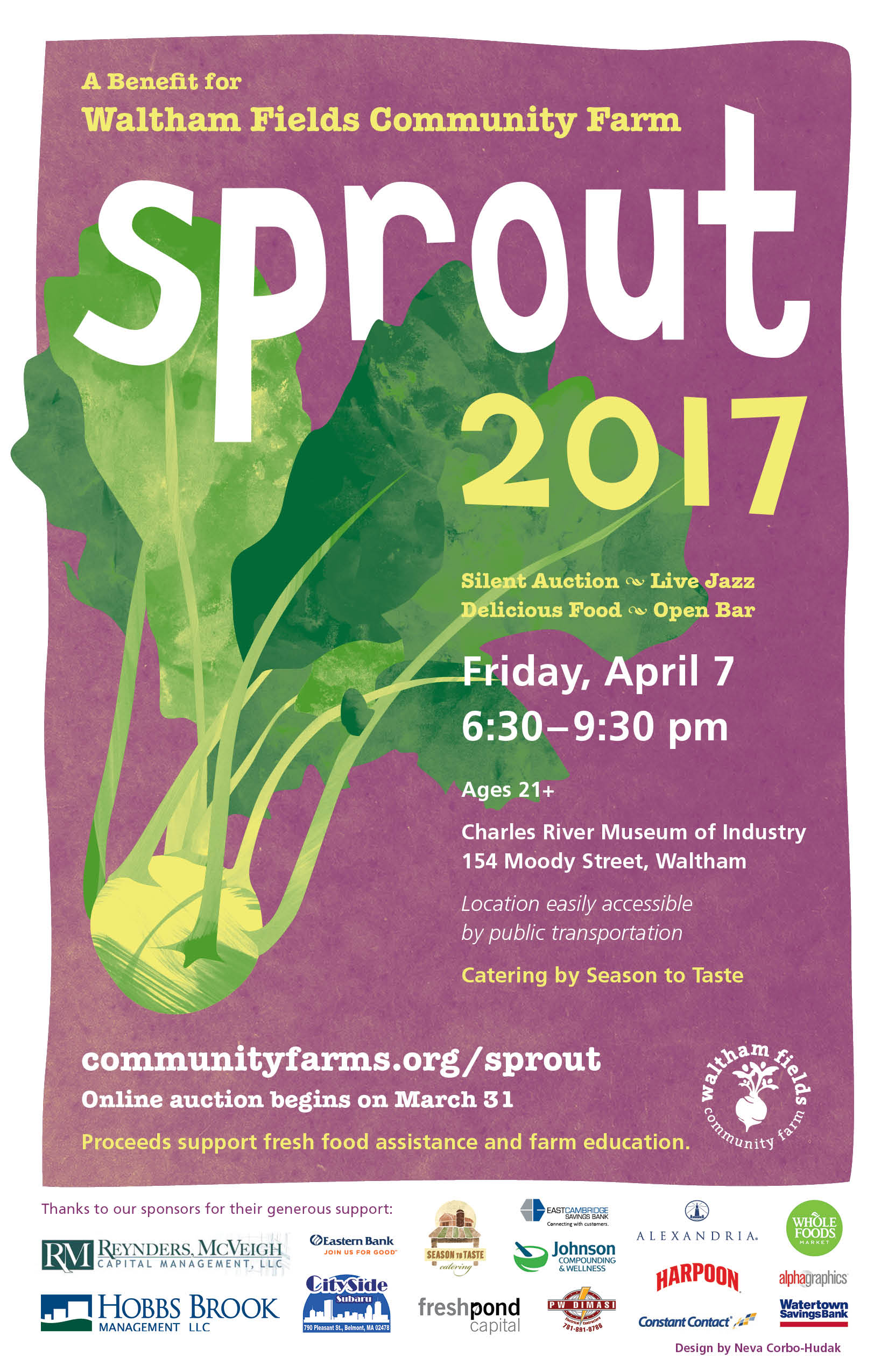 Waltham Fields Sprout Celebration Fundraiser