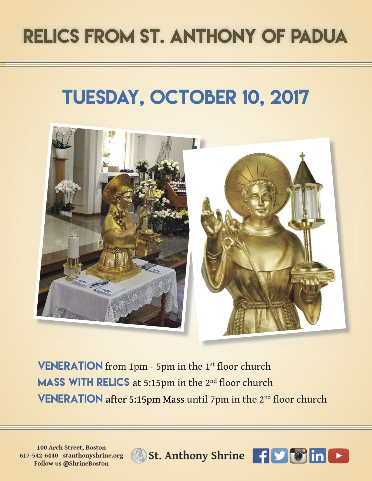 Relics of St. Francis of Padua