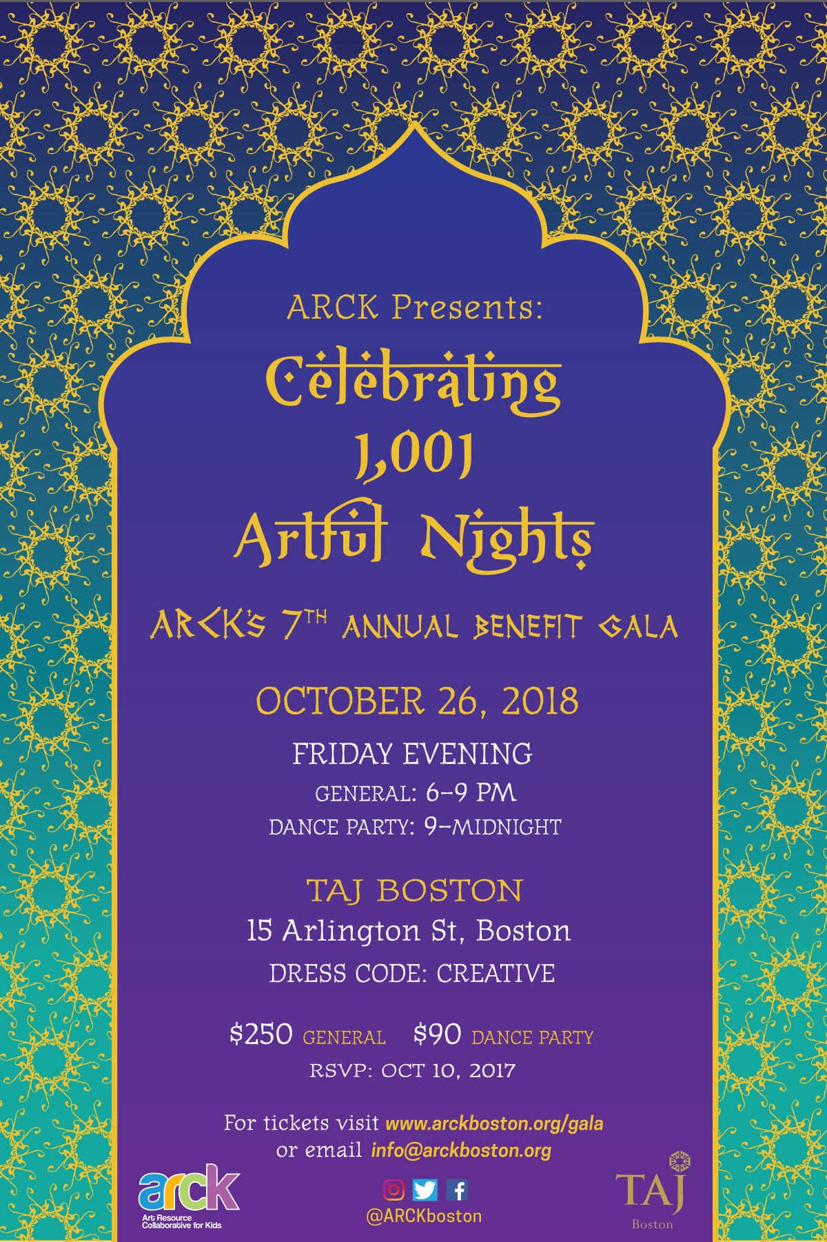 ARCK's 7th Annual Auction Benefit Gala- 1,001 Artful Nights