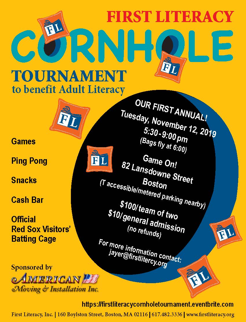 First Literacy's First Annual Cornhole Tournament