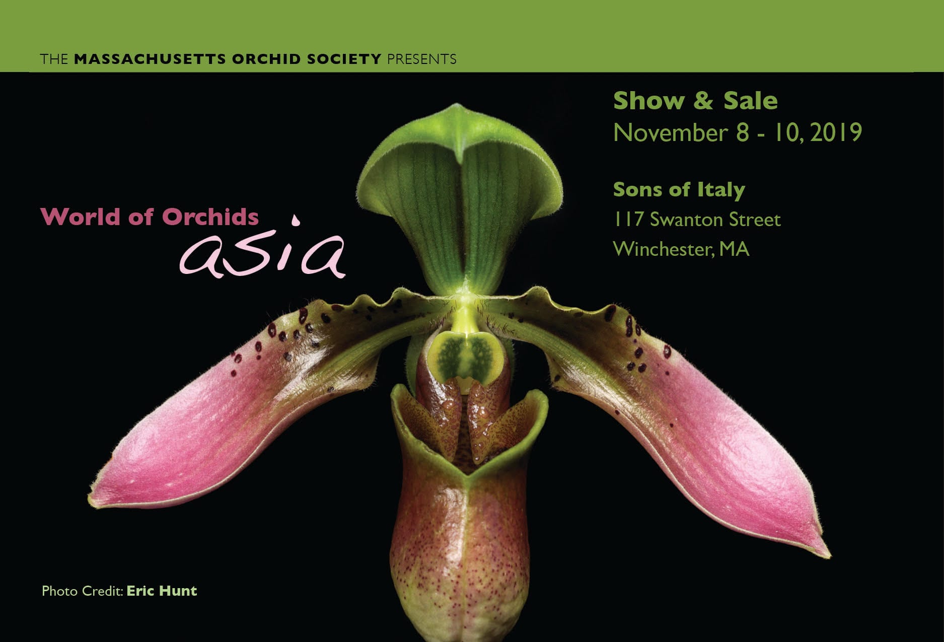 WORLD OF ORCHIDS: ASIA - Massachusetts Orchid Society Annual Show and Sale