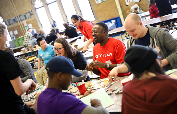 MLK Day of Service with City Year Boston