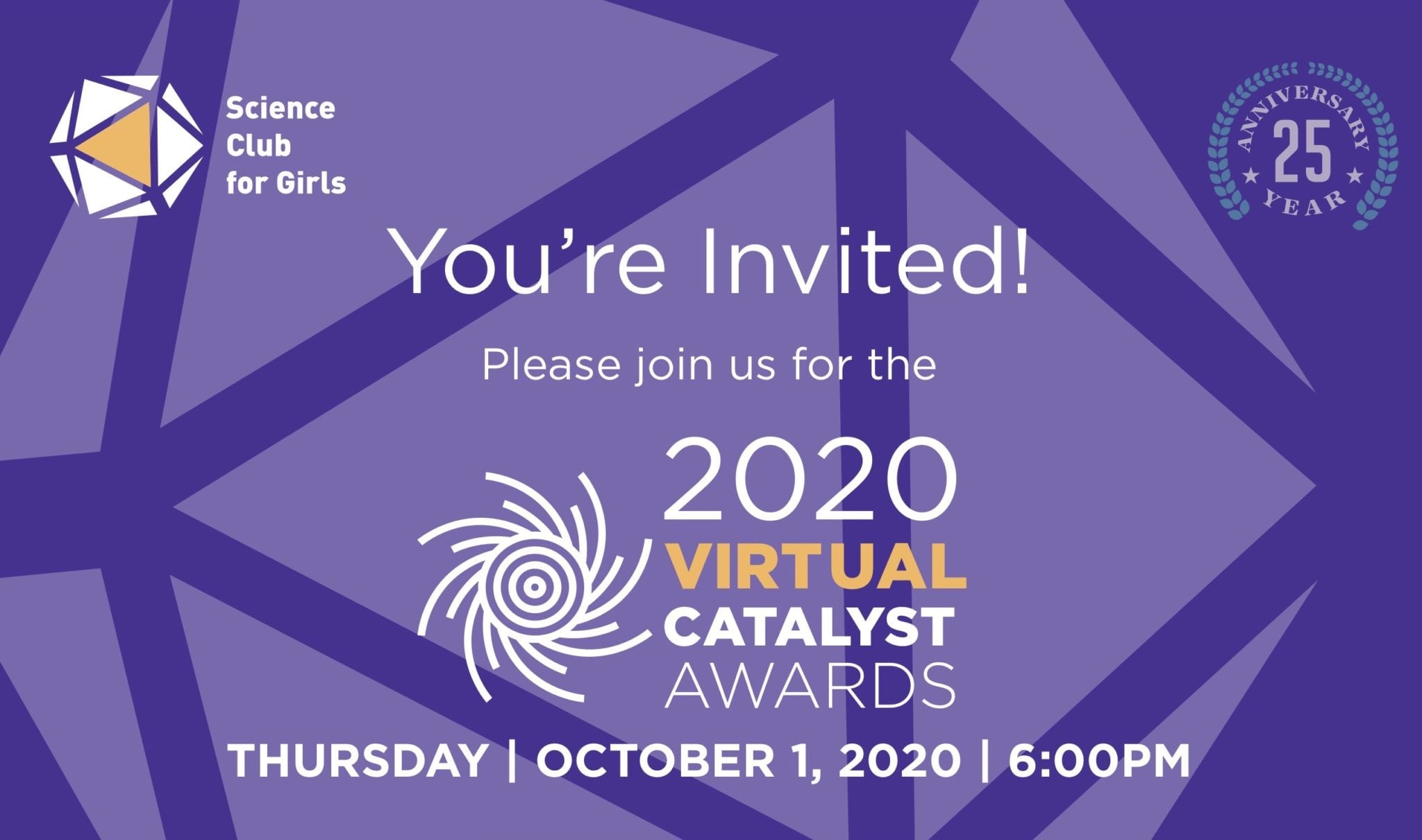 Science Club for Girls' VIRTUAL Catalyst Awards