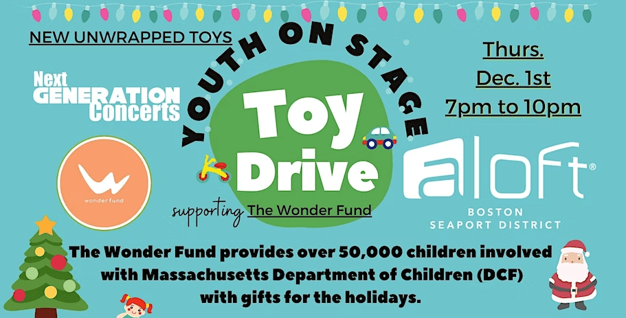 Youth on Stage Acoustic Toy Drive support The Wonderfund