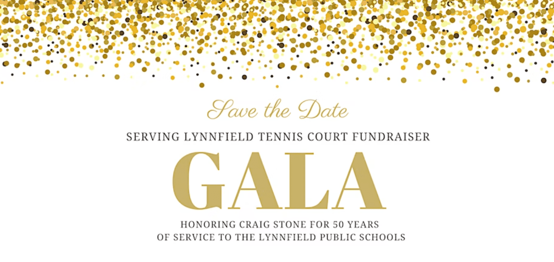 Serving Lynnfield's Gala: Honoring Craig Stone