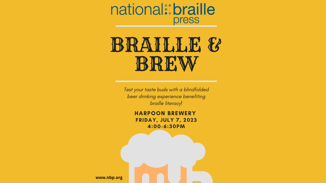 National Braille Press presents Braille & Brew 2023