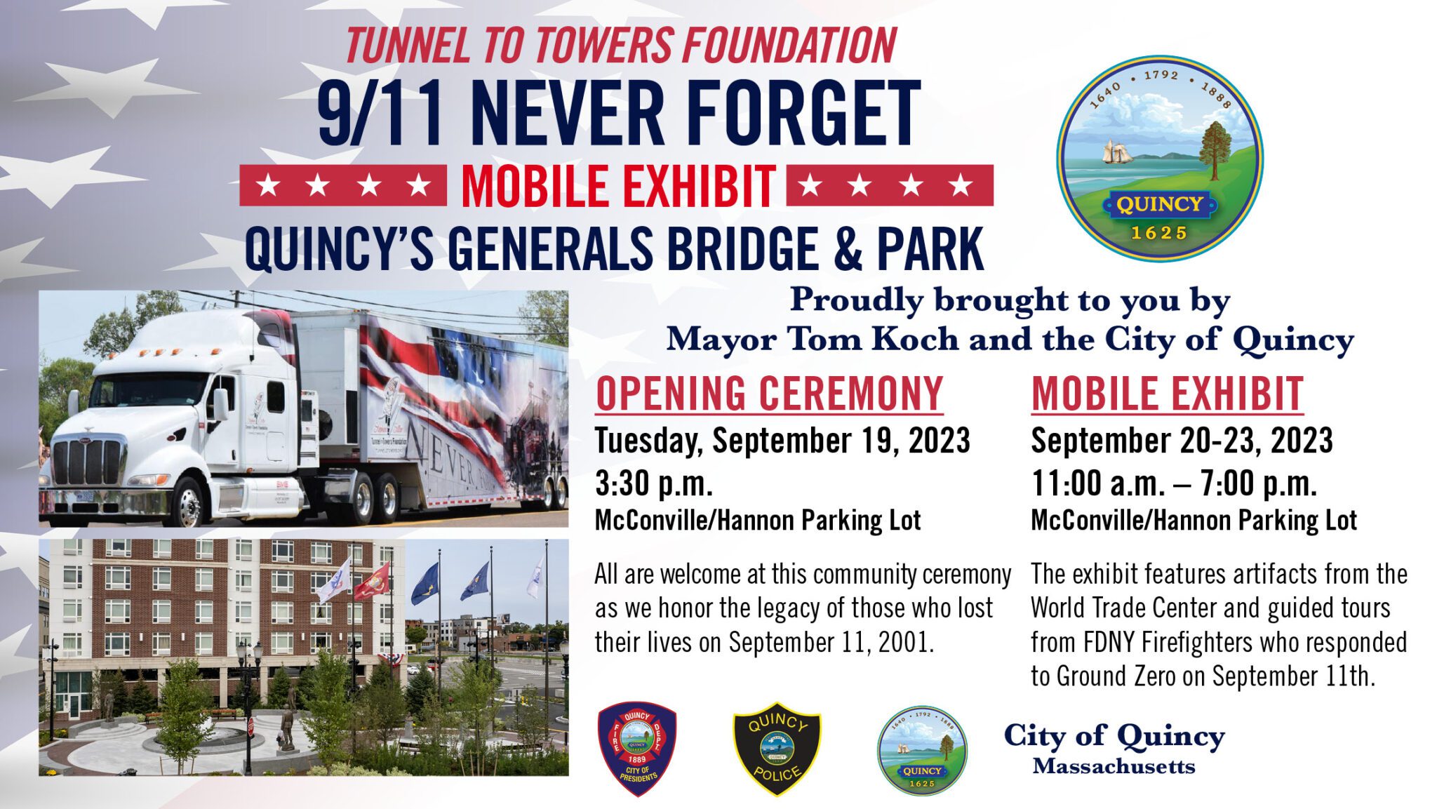 Quincy '9/11 Never Forget' Mobile Exhibit